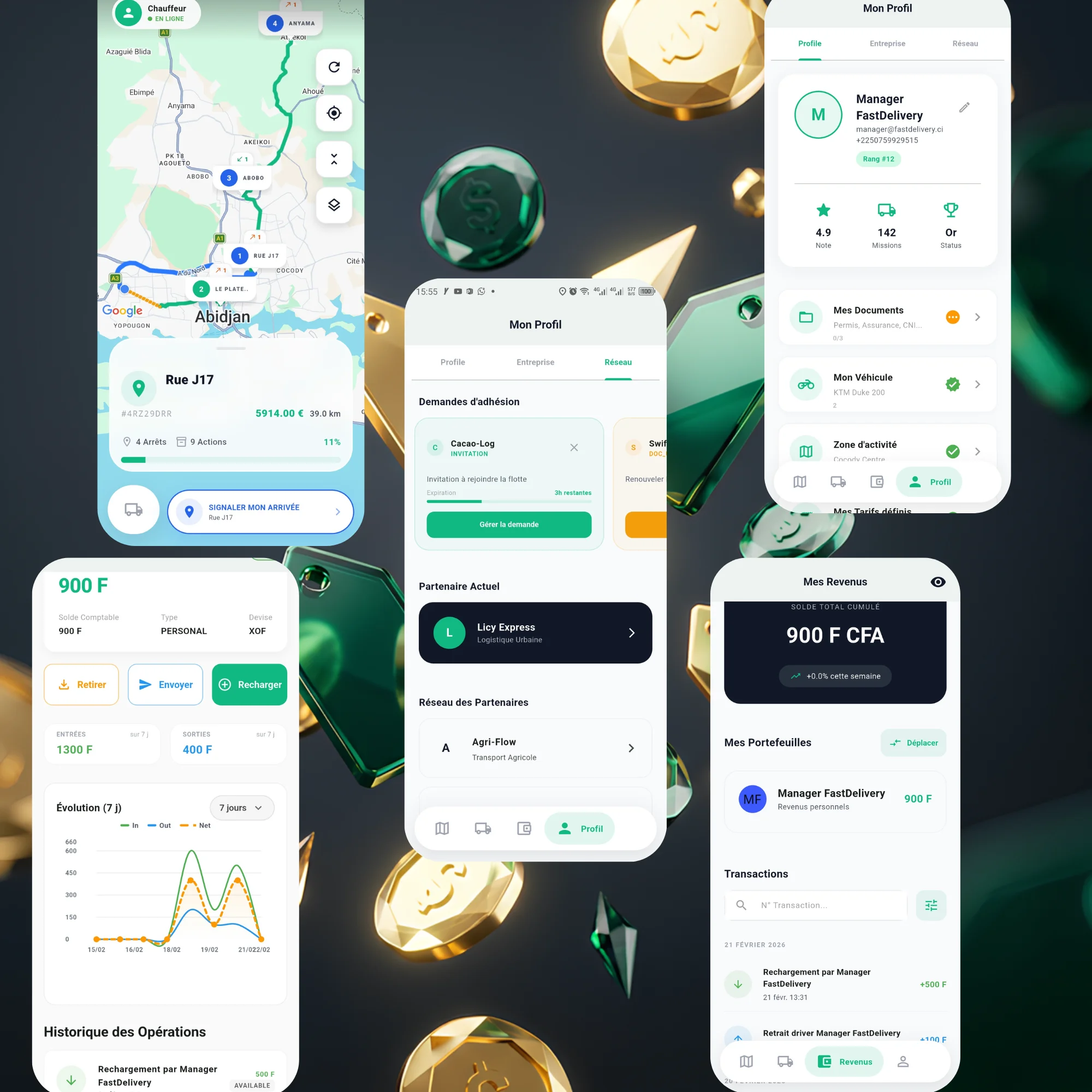 Capture de l'application Sublymus Driver